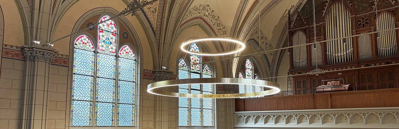 Hängeleuchter in der Lutherkirche Bad Harzburg